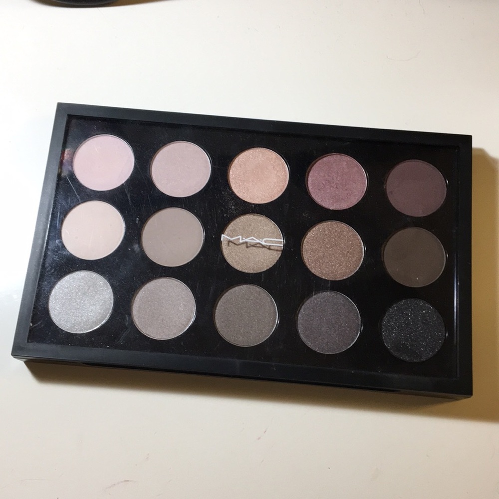 mac 15 pan cool neutral eyeshadow palette